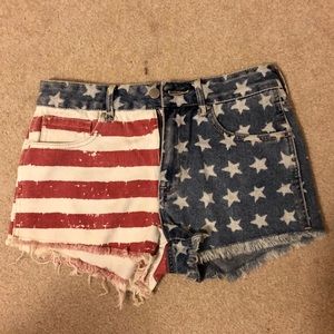 Bullhead American Flag Shorts